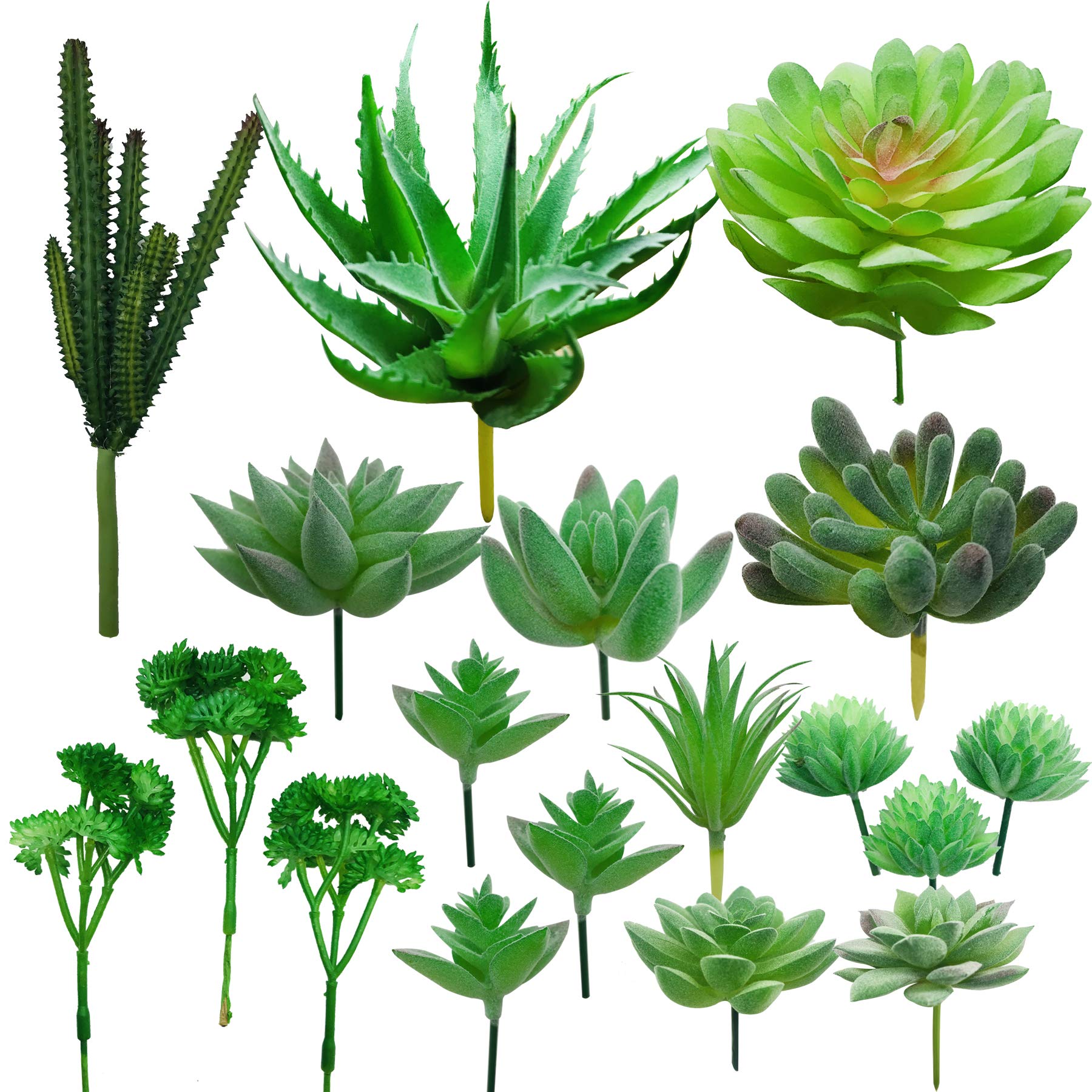 フェイク　多肉植物 Amazon.co.jp: N|A Cayway 18個 人工多肉植物 グリーンフェイク多肉